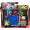Spin Master Bakugan Blue Base Battle Pack Action Figure Set, Special Attack Ventri, Special Attack Dragonoid, Titanium Bruiser, Titanium Trox, Smoke, 6066988