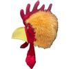 KiBcsLic Cappello da Gallo, Copricapo di Peluche per Bambini, in Maschera, Giallo Arancio