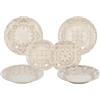 Tognana Dahlia Ivory, servizio piatti 18 pezzi per 6 persone, gres, beige