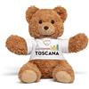Trudi Bear Marlon T-SHIRT TOSCANA | Peluche con maglietta città italiane, gift ricordo gadget viaggi | 32x30x20 cm taglia M | Souvenir | modello 15825