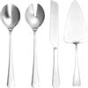 Tognana Pauline, set 4 posate da portata, acciaio inox, argento