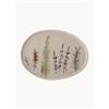 Bloomingville Piatto da portata fatto a mano con motivo erba Bea - Beige