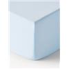 Westwing Collection Lenzuolo con angoli boxspring in flanella Biba - Blu