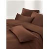 Westwing Collection Copripiumino in flanella Biba - Marrone