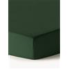 Westwing Collection Lenzuolo con angoli topper in flanella Biba - Verde