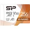 Silicon Power Superior Pro 256 GB, micro SDXC, memoria flash classe 10, con adattatore, C10, UHS-I U3, A1, V30
