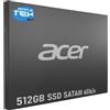 Acer Re100 Ssd 2,5" 512gb Sata Disco Stato Solido Notebook Pc Computer Fisso
