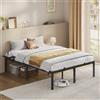 VASAGLE Struttura singola per letto VASAGLE, 140 x 200 cm, telaio letto con rete a doghe