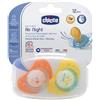 Chicco Succhietto Air Night Luminoso 12M+ Confezione da 2 Pezzi