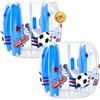VEVOR Pallone Gonfiabile Trasparente Diametro Esterno 1,2 m Altezza 0,92 m Divertimento Sportivo per Giardino, Campeggio, Parco, Prato, Palla da Sumo, Set 2 pezzi, in PVC Rinforzato, Giochi di Squadra