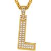 Suplight Collana Donna a corona con lettera dalla A alla Z collana placcata in oro 18K con zirconi cubici incastonati, catena acciaio inossidabile da 56cm, collana iniziale Confezione Regalo