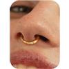 BodyBonita 16G Piercing al Setto - Acciaio Chirurgico 316L Septum Piercing Nostril Helix Orecchino Trago Piercing Naso Cerchio Cartilage Daith Piercing Naso Anello Oro 14K/Argento 8mm/10mm