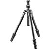 Gitzo GT0545T Traveler Treppiede, Ultra Compatto, Ripiegabile e Incredibilmente Leggero, Colonna Corta per Inquadrature Raso Terra Inclusa, Serie 0, 4 Sezioni, Fibra di Carbonio