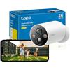 Tapo C425 2K 4MP QHD Telecamera di Sicurezza per Esterni a Batteria Senza Fili, Durata della Batteria di 300 Giorni, Campo Visivo Super-Largo a 150°, Visione Notturna a Colori, Telecamera per Esterni