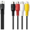 Nedis Cavo audio DIN, 5 poli DIN maschio su 4 RCA femmina, 0,20 m