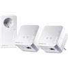 devolo Adattatore Powerline WLAN 8578, kit mini multiroom WiFi Magic 1 - fino a 1.200 Mbps, amplificatore Mesh WLAN, 2x connessione LAN, dLAN 2.0, bianco