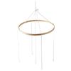 harayaa Telaio Mobile in Legno per Bambini, Fai da Te Arillo da Soffitto, Supporto Mobile Giostrina Culla Neonato, Accessori Letto per Bambini per Lettini, Letto, Balcone, Cerchio, 23 Cm 4 Fori