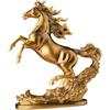 Milageto Statue di cavallo Scultura di animali creativi Collezione artigianale decorazione desktop decorazione ornamento in resina figurina per la camera da