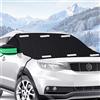 Mineup Protezione Parabrezza Antighiaccio, Copri Parabrezza per Auto Inverno Magnetico,Telo Parabrezza Antighiaccio, Copertura Parabrezza Auto Inverno,Ripiegabile Copertura Parabrezza Auto (265x117cm)
