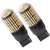 Cusstally 2X 7440 Canbus Super Luminoso Lampadina LED senza Errore T20 W21W 144 SMD Ambra per lampeggiante posteriore