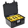 PELI 1557 Air Valigia Protettiva Leggera per Drone e Attrezzatura Fotografica, Impermeabile e resistente alla polvere, 36L di Capacità, Fabbricato in USA, Con divisori imbottiti, Colore: Nero