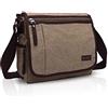 FANDARE Borsa a Tracolla Borse a spalla Ventiquattrore Borse Messenger di tela Uomo Donna Borsa postino Grande Capacità Borsetta per viaggio lavoro scuola business università Pendolare