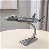 Riproduzione di Caccia Stealth Dettagliato Modellismo Metallico per Vetrina