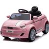 Macchina Elettrica per Bambini 12V Fiat 500 Auto Giocattolo Full Optional con
