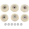 Qezodsx 6 Pezzi 47,5 X 13 mm 41,5 X 11 mm Ingranaggio Planetario Oblico 35 31 Denti Ingranaggi Elicoidali con Cuscinetti da 7,94 mm per Parte Motore Mozzo Bici Elettrico
