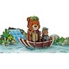 CUT POPUP.COM CUTPOPUP Pesca all'orso - Biglietto Auguri Compleanno, Biglietti Papà Per Uomini, Biglietto Festa del Papà 3D, Ragazzo, Marito,Lui (Bear Fishing) SD192IT
