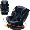 LIONELO Bastiaan i-Size Seggiolino Auto Evolutivo 4 in 1 40-150 cm ISOFIX | Per Bambini 0-12 Anni, Protezione Laterale, Rotazione 360°, 21 Regolazioni, Contromarcia, Conforme all'Ultima Norma R129