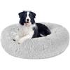 Nepfaivy Cuccia per Gatti e Cani da Interno, Cuccetta per Gatti e Cani | Letto Morbido in Peluche per Gatti, Cuscino Ciambella Calda e Antistress per l'Inverno, 3XL-100cm/39.37in, Grigio Chiaro
