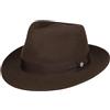 LIERYS City Cappello in Feltro Lana Uomo Donna Idrorepellente Confezionabile Fedora Bogart Estate Inverno