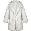 Naisicatar Pelliccia di pelliccia in finto uomo, giacca da trench lunghe addensante, cardigan in finta pelliccia facrinata calda, inverno bianco invernale per la discoteca hippie invernale, xxl
