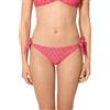 YSABEL MORA. Slip Bikini Annodato. Mini Classico con Lacci Laterali Regolabili Ideale per Evitare Segni del Sole. Collezione Cherry.