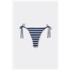 Tezenis Bikini Brasiliano Laccetti Sailor Stripes Donna Blu