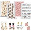 OLYCRAFT 24pz 4 Stile Carta da Trasferimento A Forma di Funghi Carta da Trasferimento in Argilla Colorata con Funghi per Argille Polimeriche Decalcomanie in Ceramica per Creazione Gioielli Orecchini