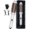 UKLISS Thermal Brush - Spazzola termica 3 in 1, 38 mm, spazzola rotonda | Display LCD 120-210 °C, per volume dei capelli, ricci sciolti, dimensioni compatte, doppia tensione, adatto per i viaggi