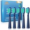 Dada-Tech Testine di ricambio per spazzolino elettrico DT-22 - Confezione da 5 (Blu duro (0,178 mm))