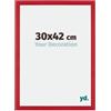 Yd. Cornice 30x42 cm Rosso - Cornice in MDF Mura | Your Decoration, Vetro acrilico antiriflesso, Montaggio a parete, Adatta per foto, poster o puzzle, Made in Holland