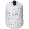 MF artSHOP Base per Albero di Natale in Legno Naturale, Supporto Tronco Realistico, Attacco Universale per Alberi fino a 210 cm, Effetto Corteccia (Bianco)