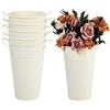 PH PandaHall 6pz Secchielli per Fiori in Metallo 25mm Vaso a Colonna in Stile Country con Doppio Manico Portafiori per Centrotavola Matrimonio e Decorazione Casa