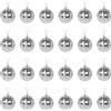 ATB-Foger 24 PZ Palle di Natale a Specchio Riflettenti Luminose Argento Palla da Discoteca a Specchio per Decorazione Feste Disco o Effetto Luce DJ, Decorazioni per la Casa, Oggetti di Scena per