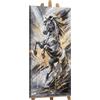 YS-Art Dipinto Acrilico Originale | Cavallo Astratto | Tela Arte Animale