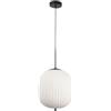 Fabas Luce Domizia Plafoniere a sospensione Globe in vetro nero, E27