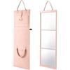 Jvjggag Specchio da camera da a figura , da appendere | Specchio acrilico per camera da letto, 108 x 28 cm, per porta e parete, scrivania, viaggio, dormitorio, danza, trucco