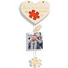 DPKOW Idee Regalo per San Valentino Lui Lei, Parete Cornice Foto di Cuore Puzzle per Regali Coppia, Portafoto Appendere Cuori San Valentino Gadget Addobbi Regalo per Fidanzato Fidanzata Anniversario