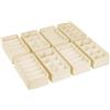 DIMJ Organizer Cassetti Armadio - Divisori Per Cassetti Intimo Non Tessuto | 8 Pezzi Organizzatore per Armadio Bambini Scatola Pieghevole, per Calzini, Biancherie, Cravatte, Reggiseni, Beige