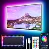 GIPOYENT Retroilluminazione LED Music Sync, luce per TV da 45 a 75 pollici con Bluetooth - Striscia di cambio colore RGB per Home Cinema (16,4t)