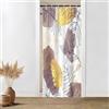 Uiiooazy Tenda Doccia Antimuffa 90x180cm Lavanda Viola Tropicale Boho Chic | Tenda da Doccia Giungla Astratta Foglie di Palma Tenda da Doccia Tessuto Lavabile Impermeabile Tenda per Doccia con 6 Ganci